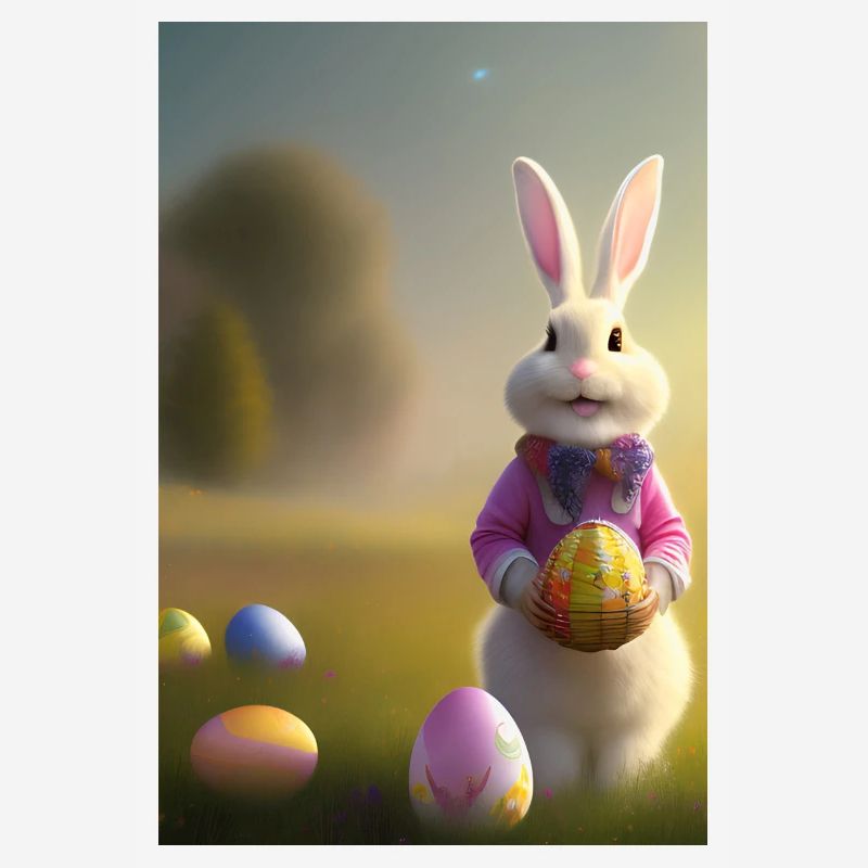 Easter Bunny with Easter Eggs