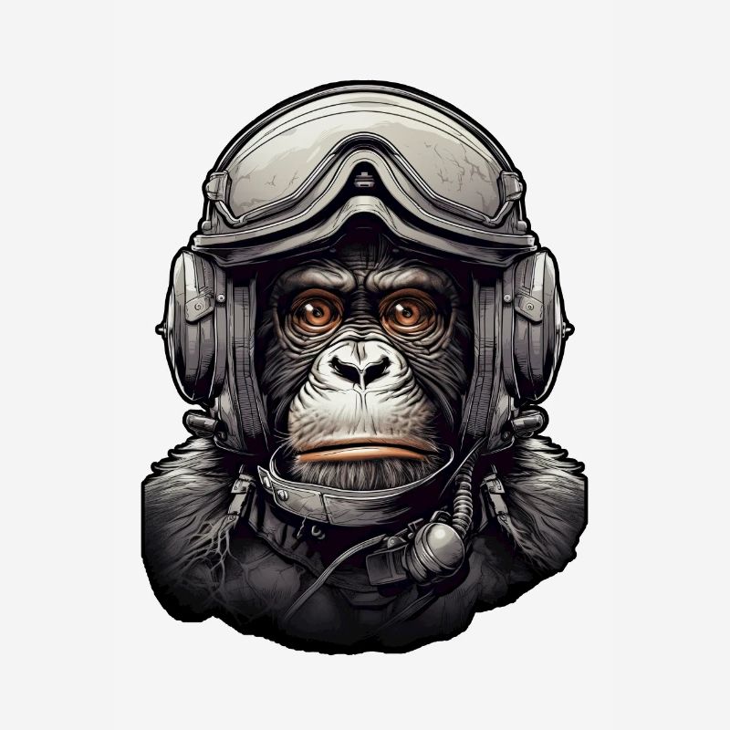 Pilot Monkey Digital Art