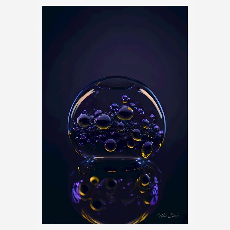 Bubbles in a bubble purple 1