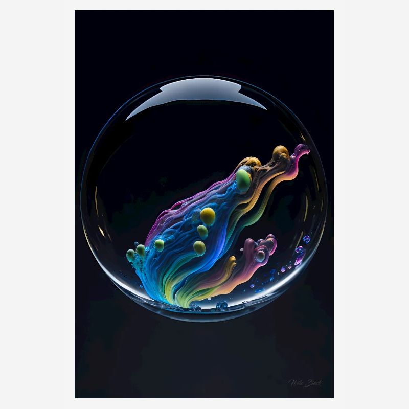 Clouds in a bubble rainbow 3
