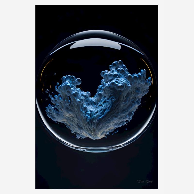 Clouds in a bubble chrome 2