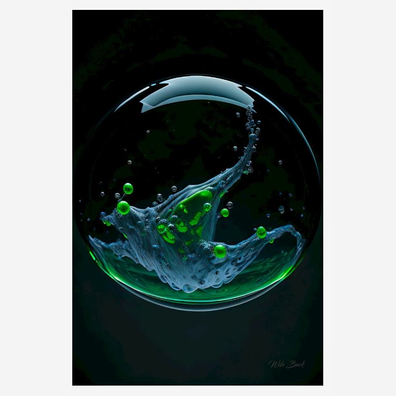 Kaos dans un vert bulle3