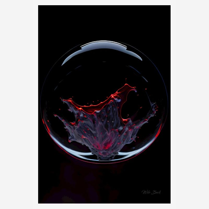 Kaos in a bubble red 1
