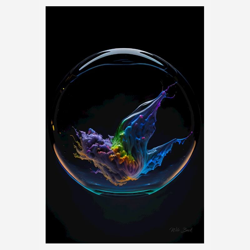 Kaos in einer Blase regenbogen 1