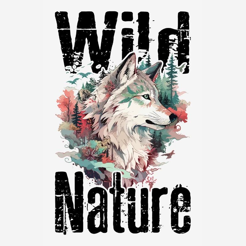 Wolf Wild Nature Wolf's Head Wilderness Forest Trees