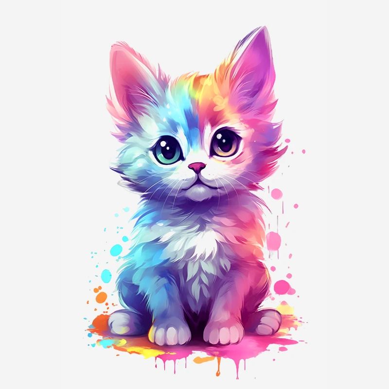 Idée d’impression unique et douce pour chat