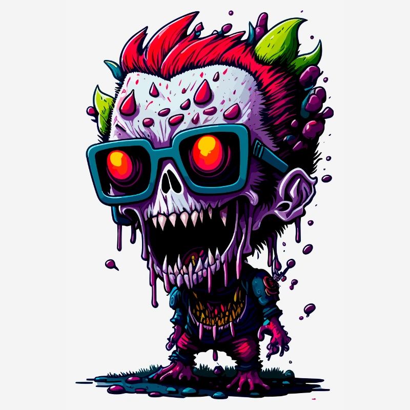 Zombie cool coloré
