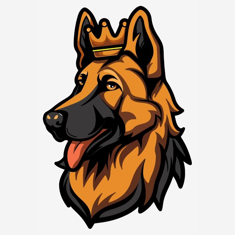 German Shepherd Dog Head Crown
