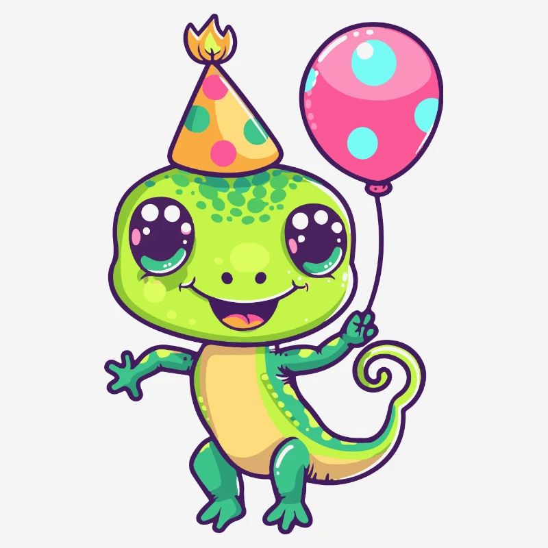 Echse Geburtstag Comic