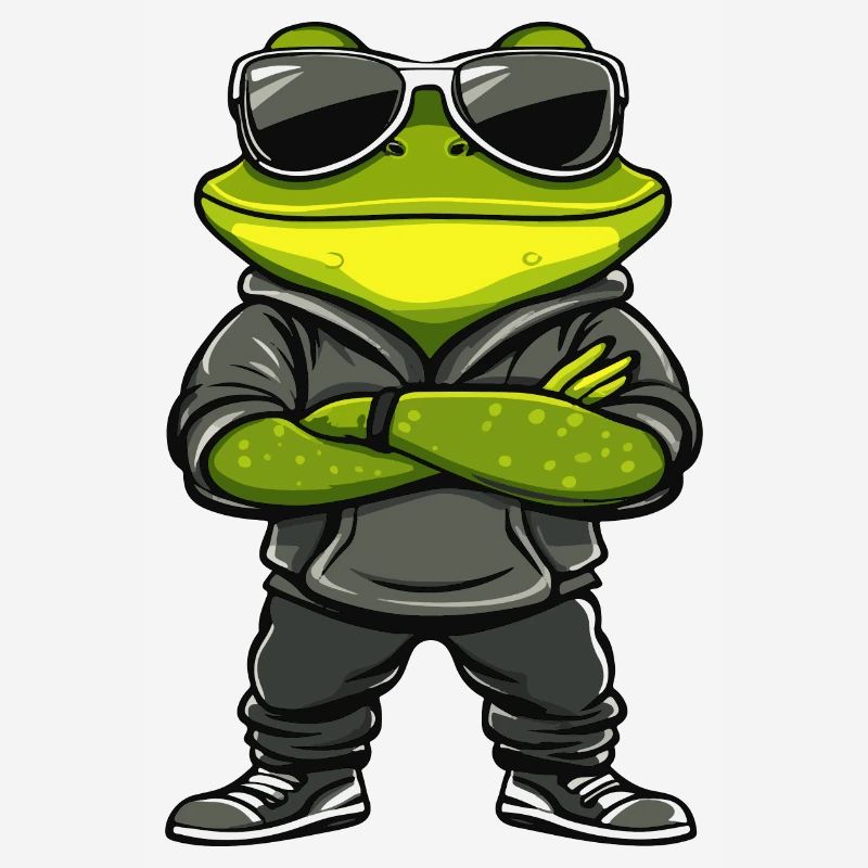 Frosch Comic Cool