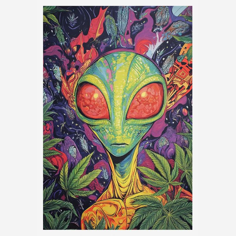 Jungle néon extraterrestre psychédélique