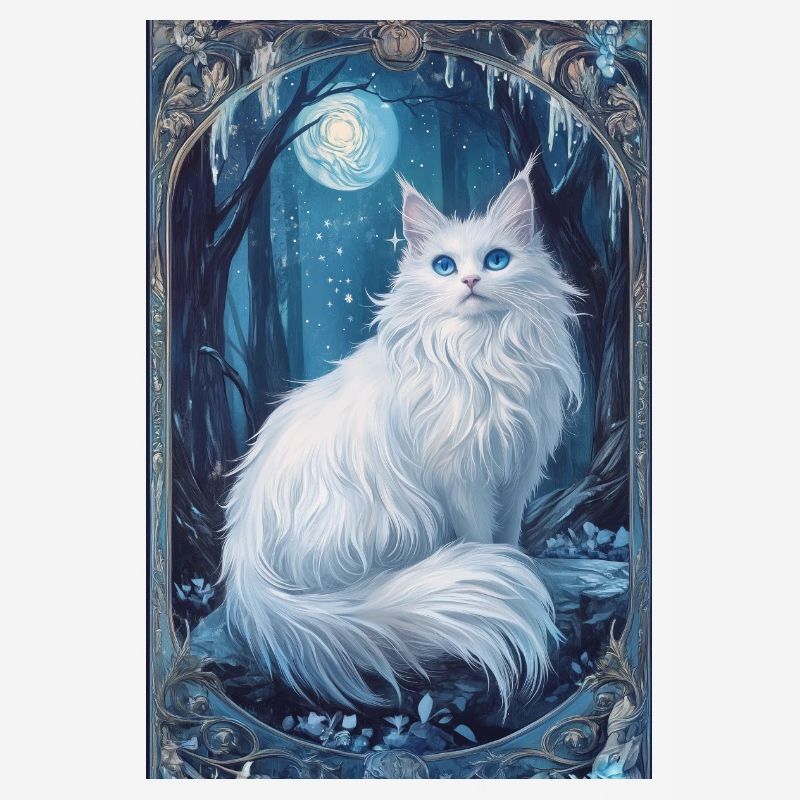 Cloudtail Cloud Tail Beau chat blanc hiver