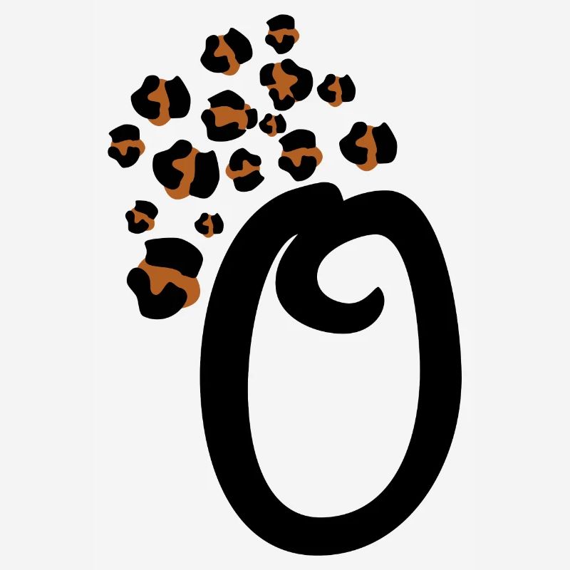 Letter o leopard patterns