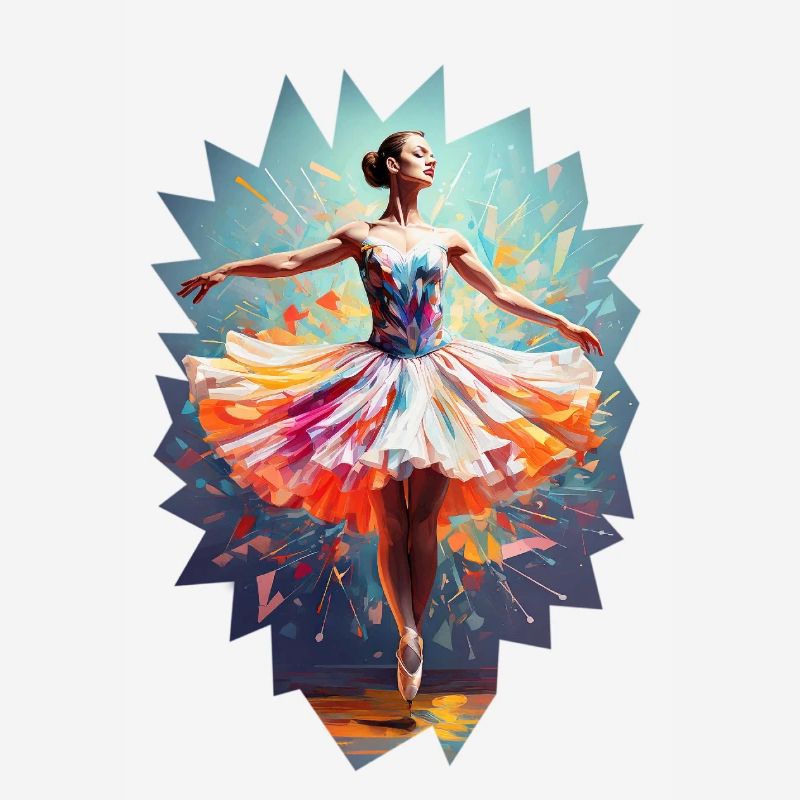 Danseuse de ballet moderne hypercolor