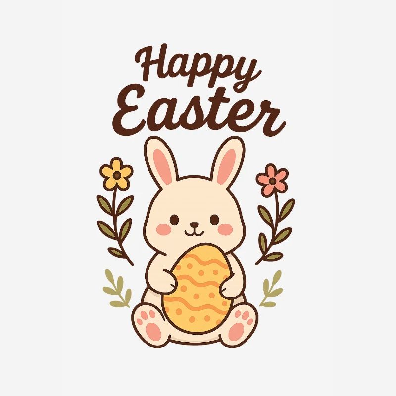 Bunny with an Easter Egg