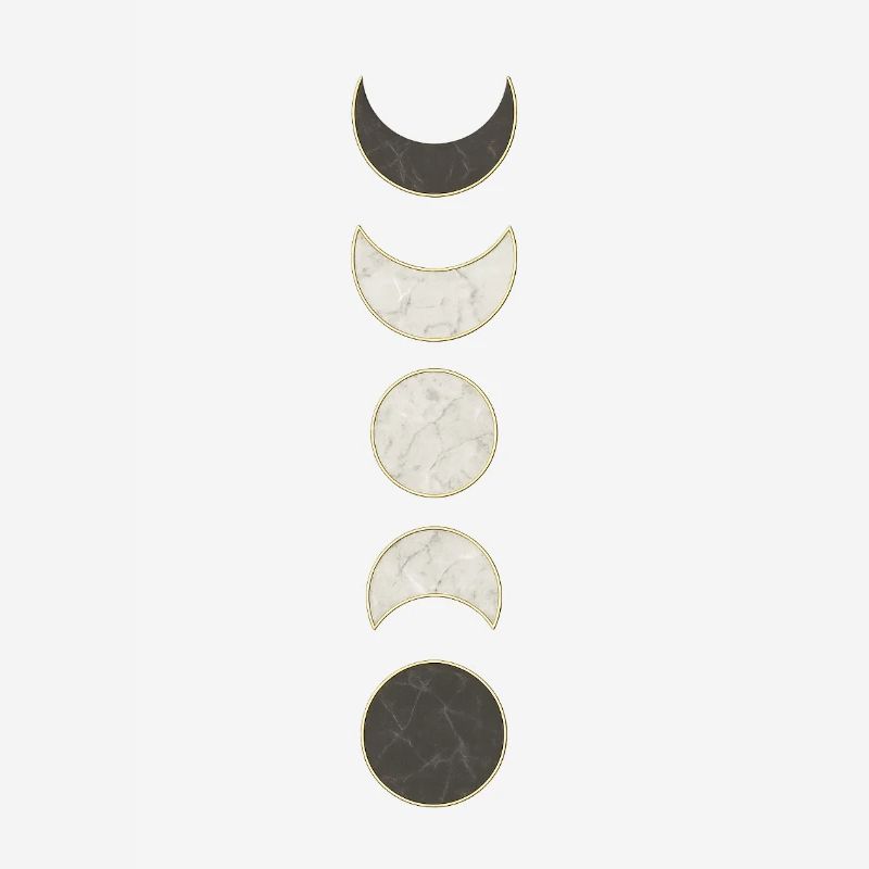 Moon Phases Marble Pattern