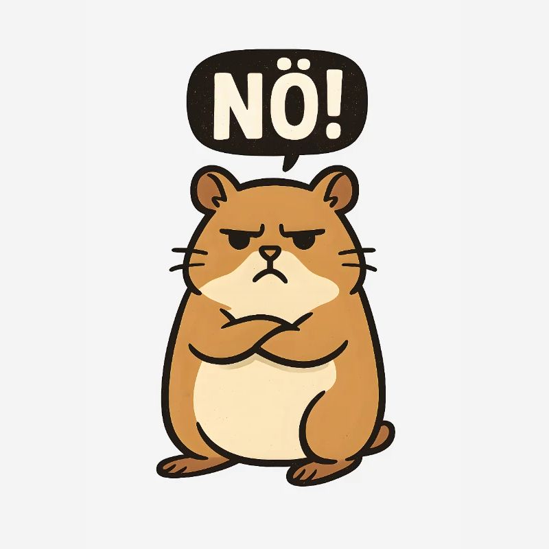 Statement Hamster Nö Einfach Nein Kein Bock