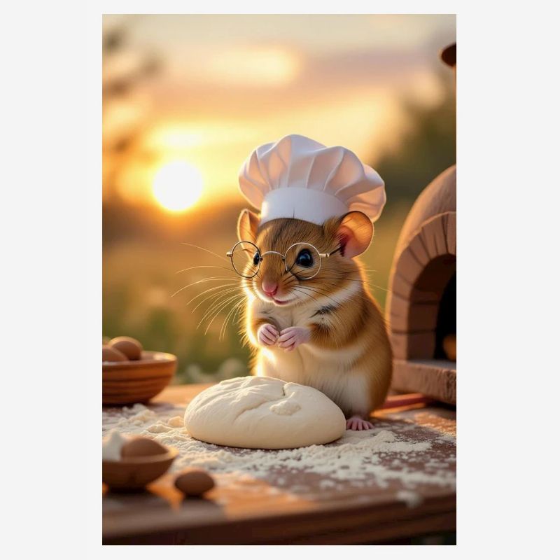 Creative Chef Mouse for Kitchen