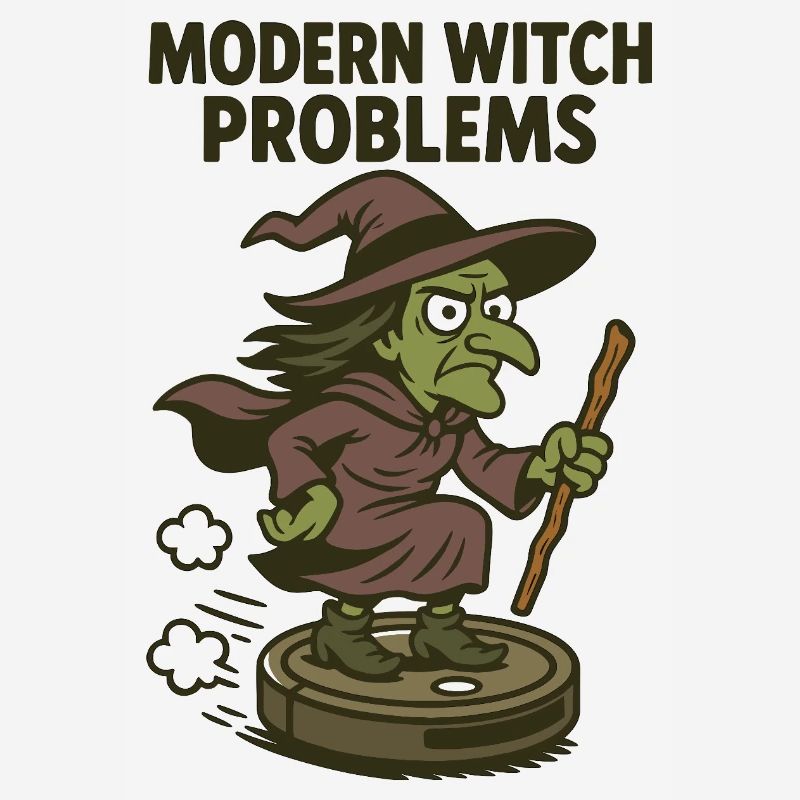 Modern Witch Problems – Funny Witch Design