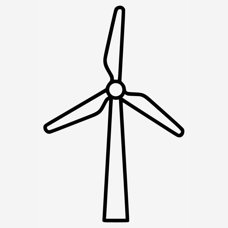 Wind turbine | Renewable Energy Statement Vector