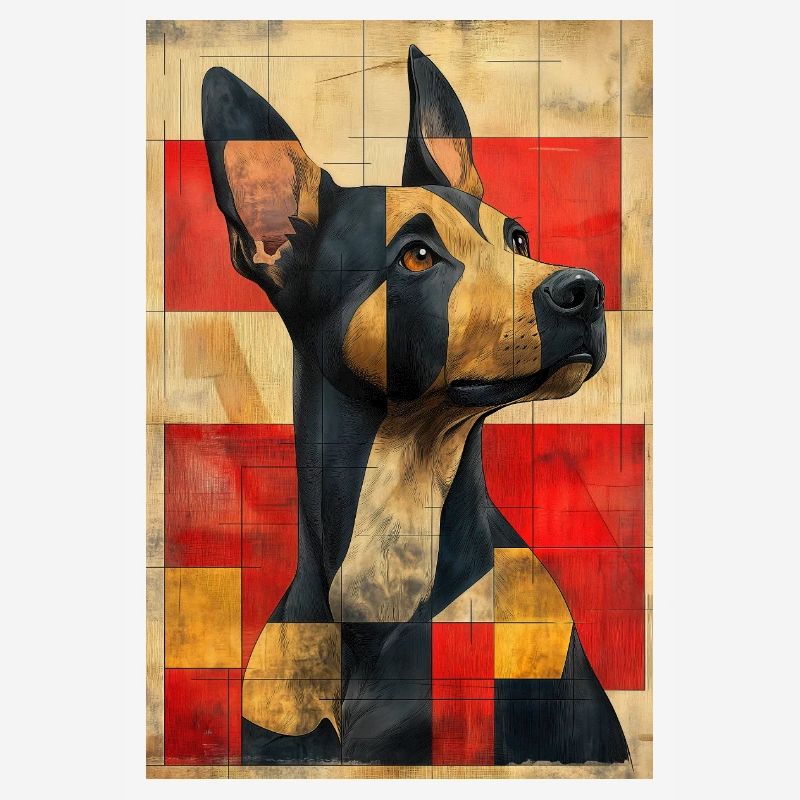 Illustration eines Hundes