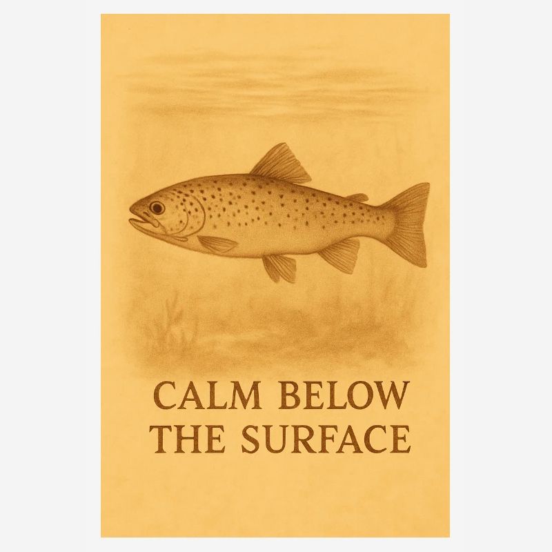 Calm Below the Surface Trout Print