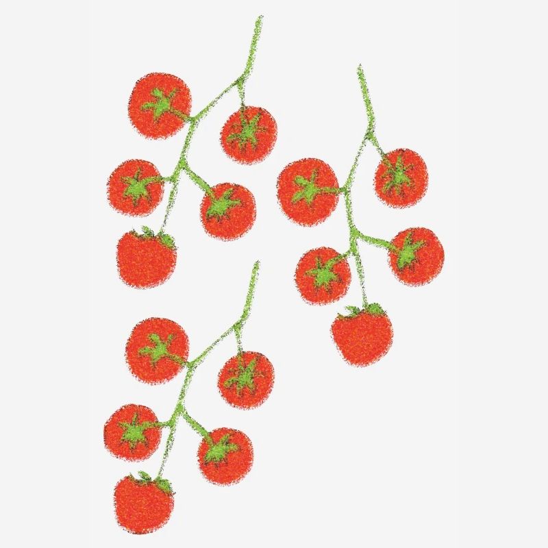 Impressionnisme du Buisson de tomate