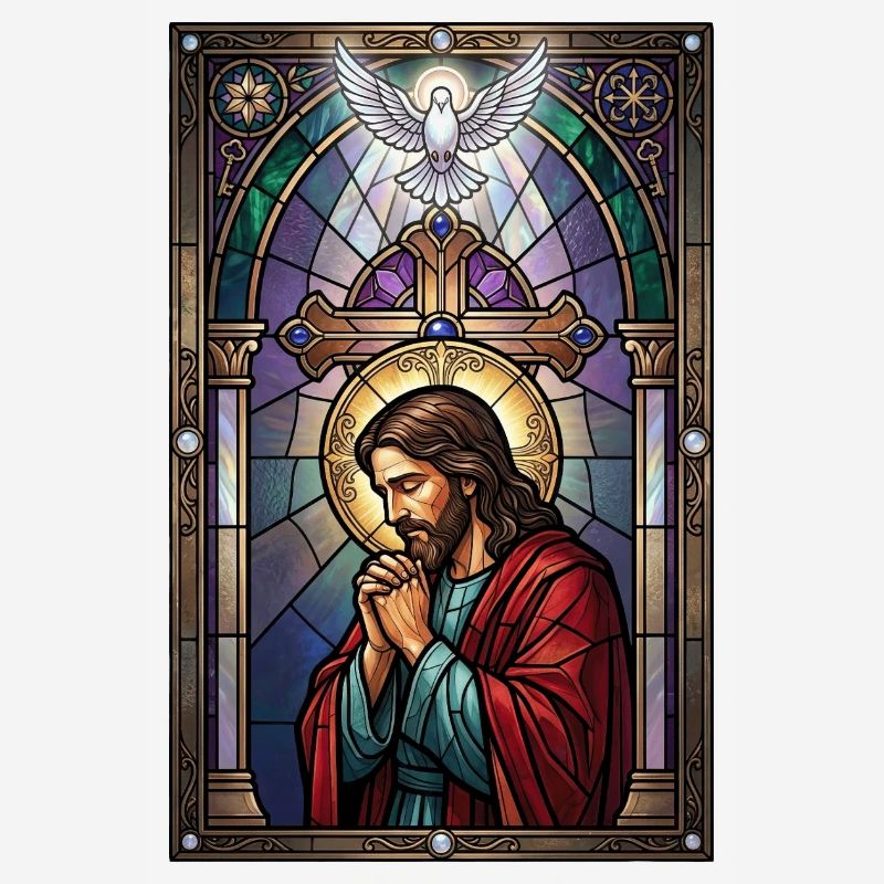 Jésus-Christ prie à l’église