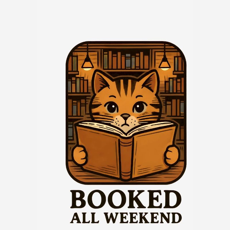 Le chat de lecture sur l’étagère