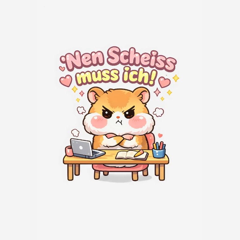 Nen scheiß muss ich Hamster Meme Statement