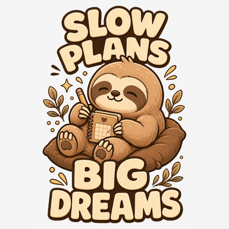 Slow Plans Big Dreams Sloth