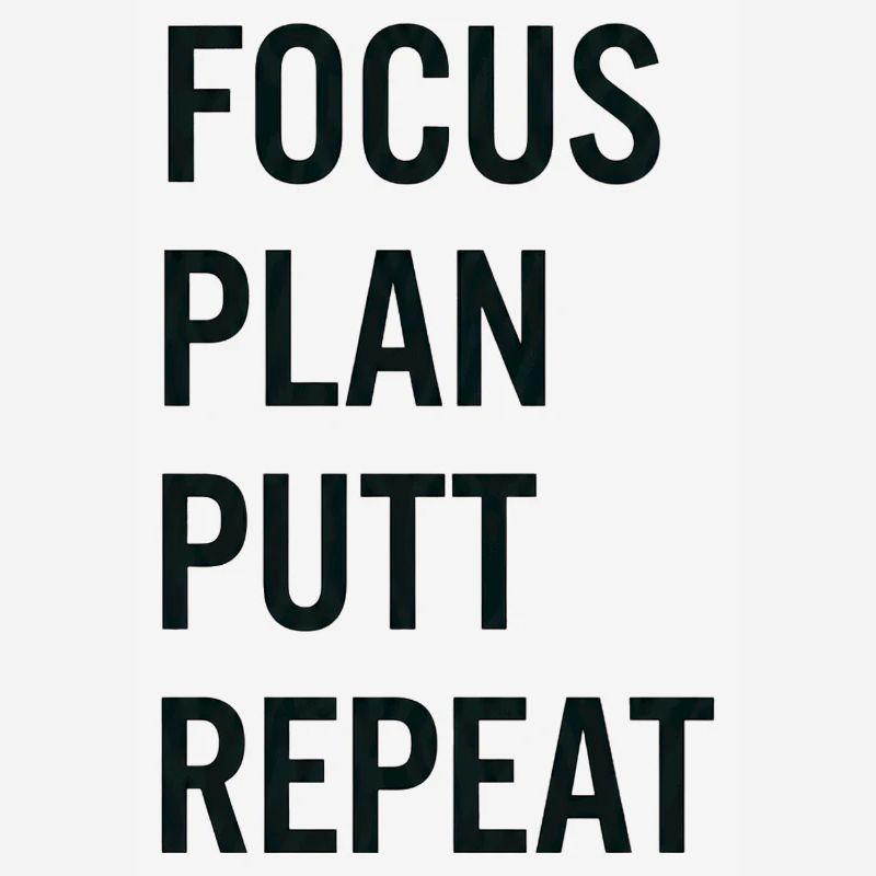 Golf Focus Plan Putt Reapeat