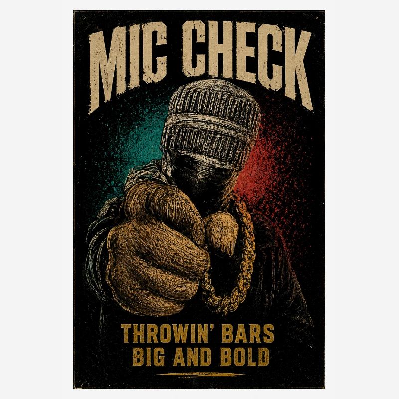 Mic Check Bold Throwin' Bars