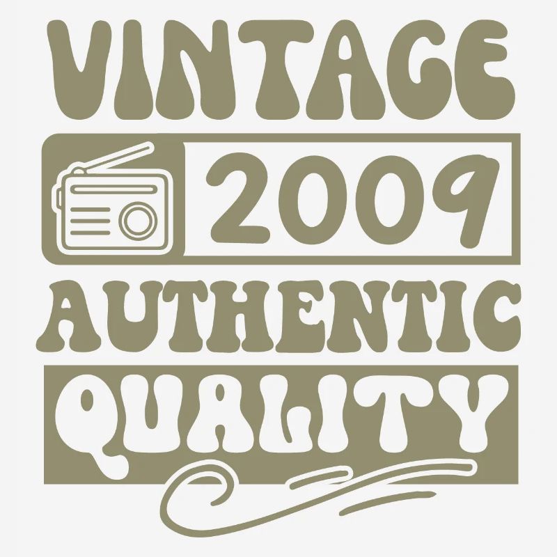 Authentic 2009 Millésime 2009 - Vintage 2009 Rétro
