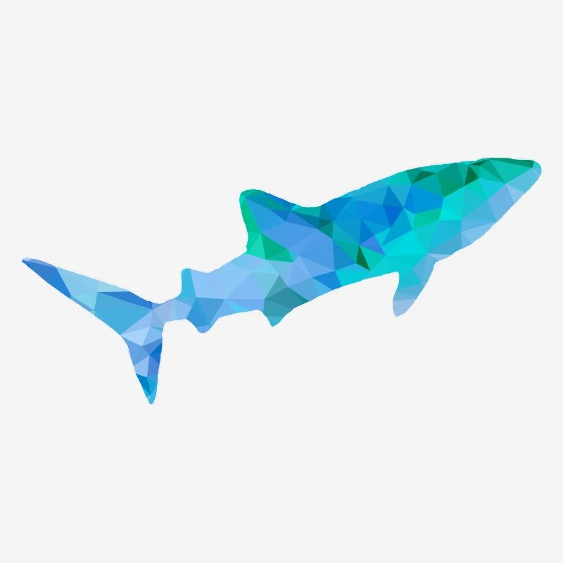Requin-baleine bleu vert