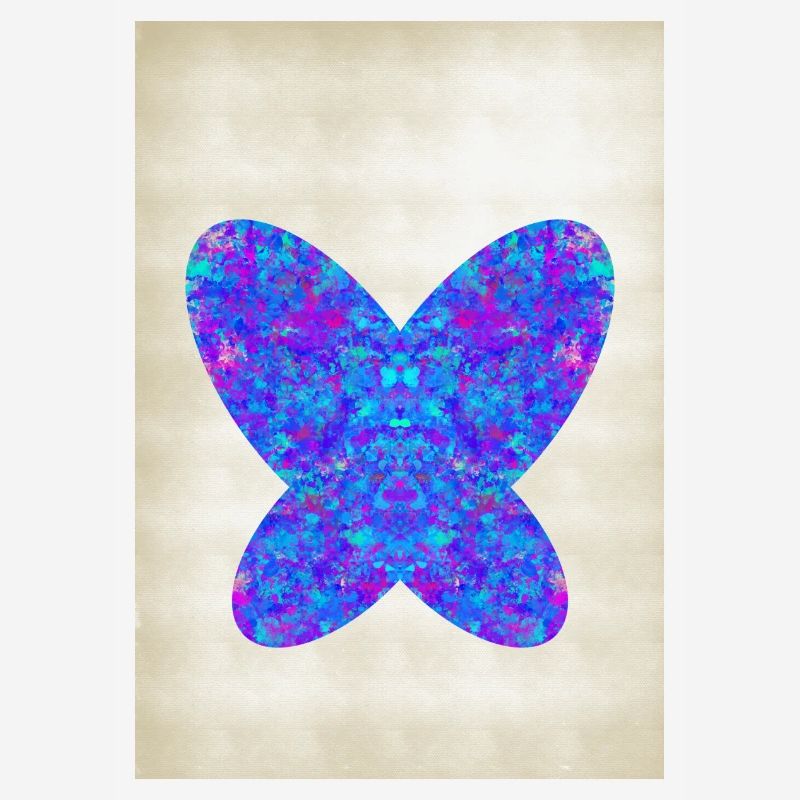Papillon dans un style abstrait