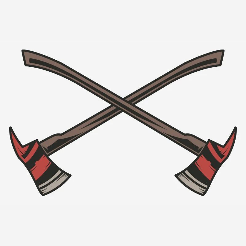 Fire brigade axes crossed