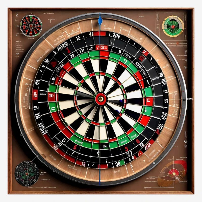 Anatomie einer Dartscheibe