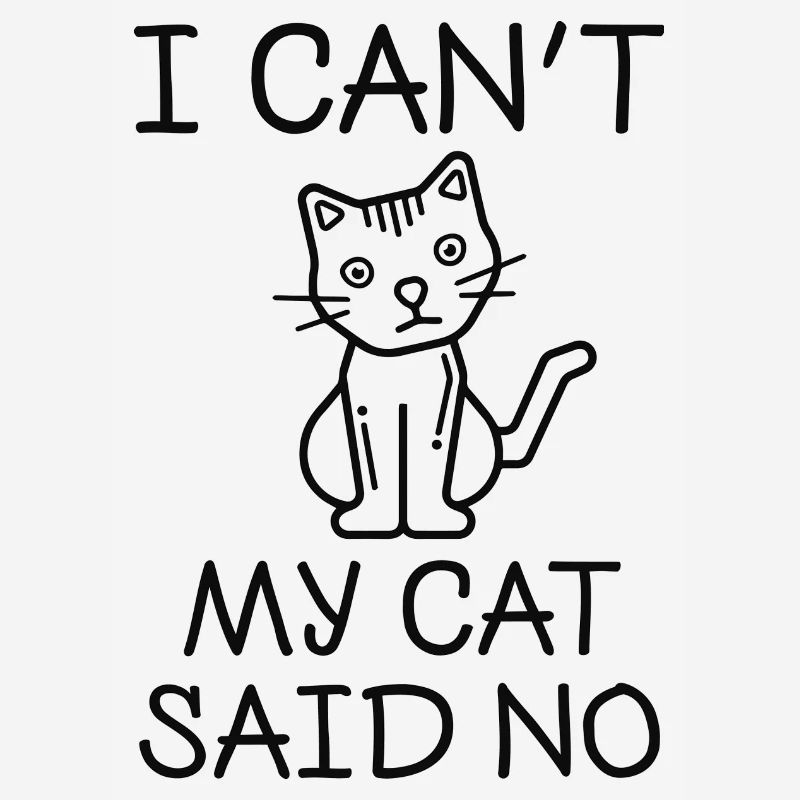 Je ne peux pas mon chat a dit non
