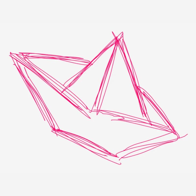 Papierboot pink