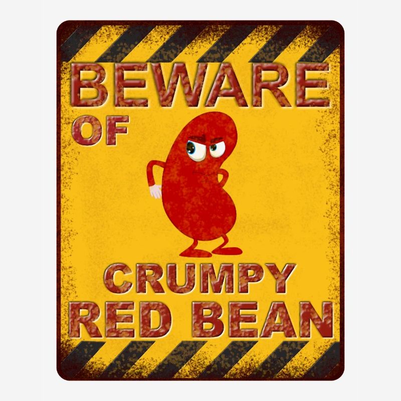 Beware of Crumpy Red Bean - Warning