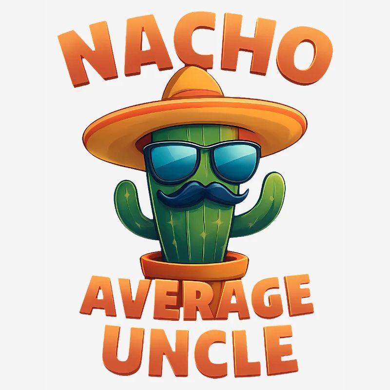 Nacho Average Uncle Cactus Design