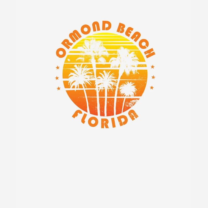 Retro Ormond Beach Florida Souvenir Vintage Palm