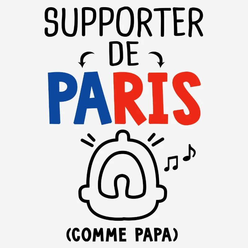 bébé supporter de Paris comme papa
