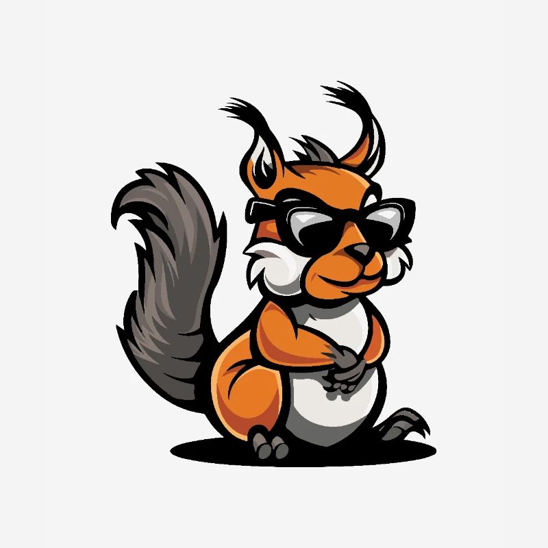 Eichhörnchen Cool Comic