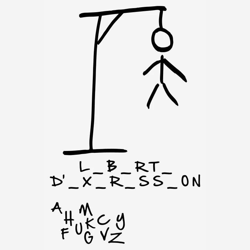 Pendu - Liberté d'expression