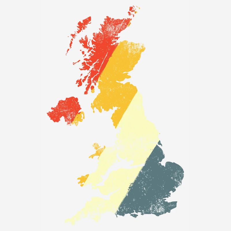 UK Map Prism Gradient