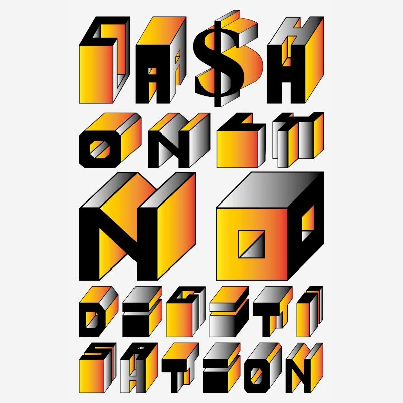 Argent comptant seulement Pas de numérisation