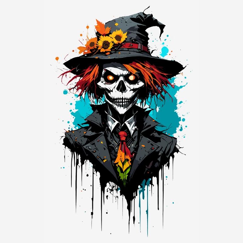 Vogelscheuche / Erntehelfer / Maisfeld / Feld