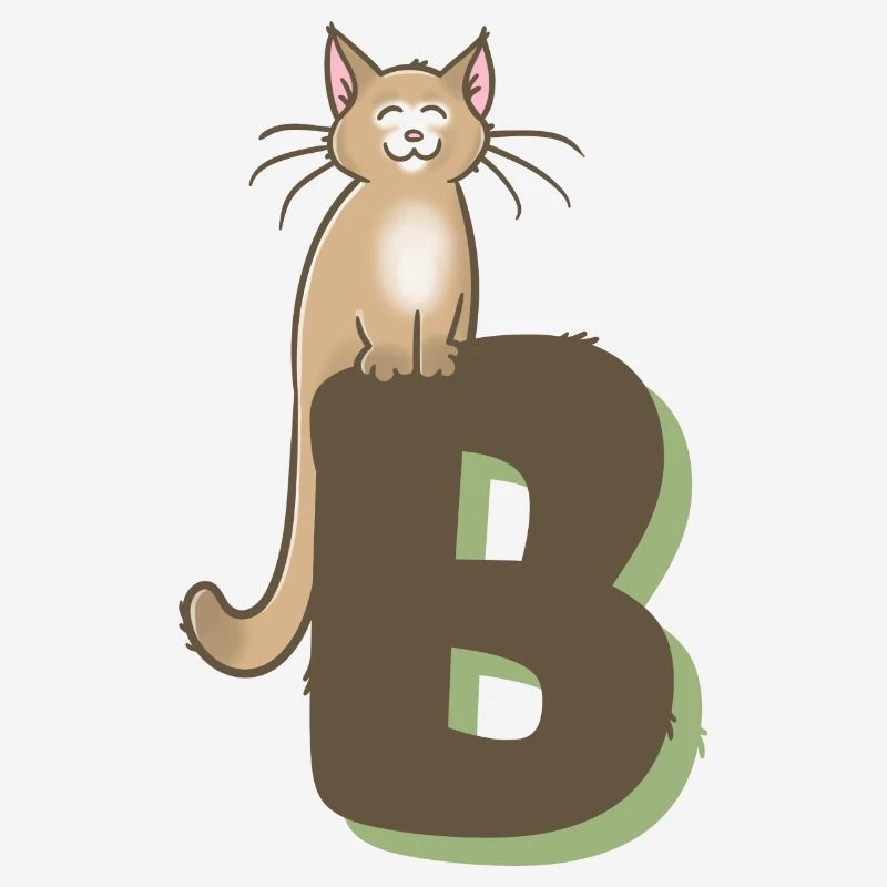 Katze Buchstabe B
